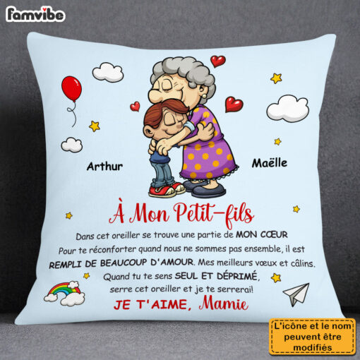 Personalized Gift For Granddaughter French Pillow