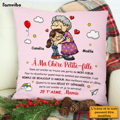 Personalized Gift For Granddaughter French Pillow