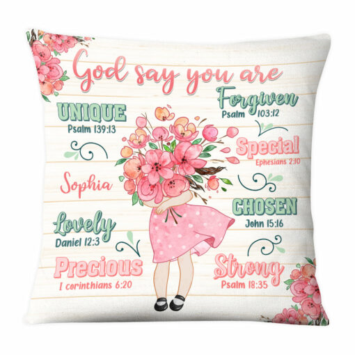 Personalized Gift For Granddaughter God Says You Are Pillow