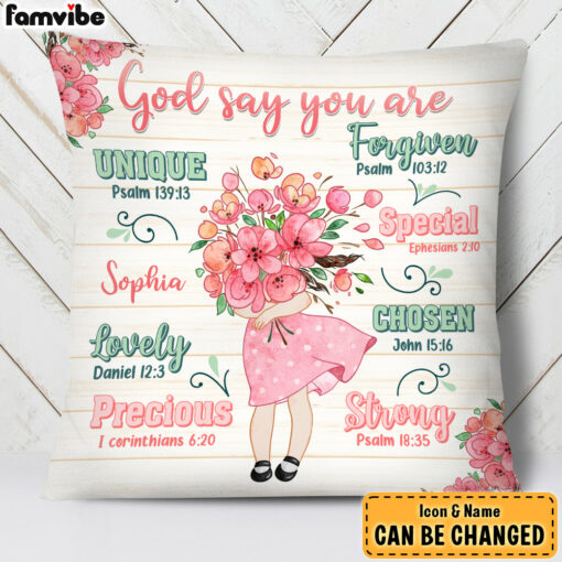 Personalized Gift For Granddaughter God Says You Are Pillow