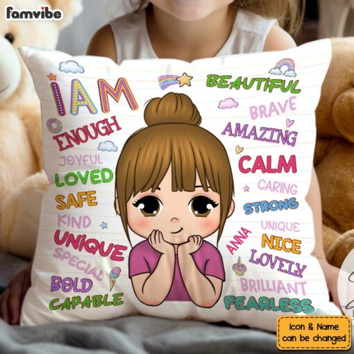 Personalized Gift For Granddaughter I Am Kind Pillow 32301_1197