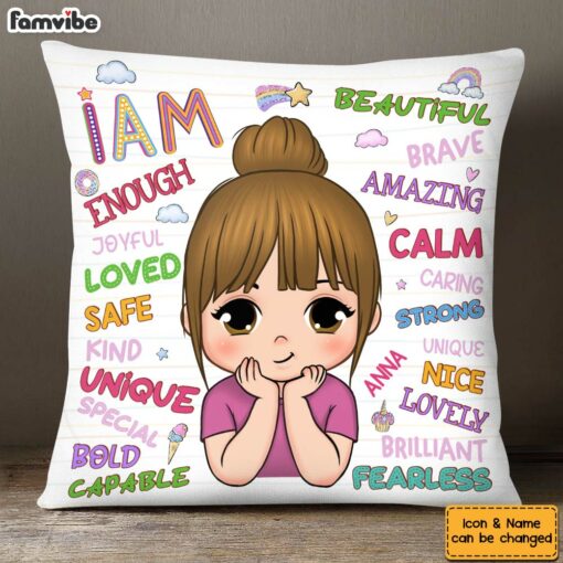 Personalized Gift For Granddaughter I Am Kind Pillow 32301_1197