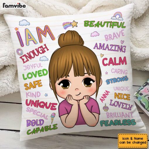 Personalized Gift For Granddaughter I Am Kind Pillow 32301_1197