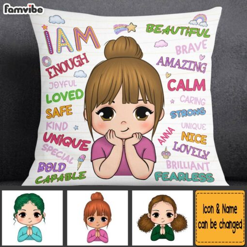 Personalized Gift For Granddaughter I Am Kind Pillow 32301_1197