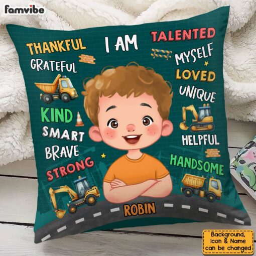 Personalized Gift For Granddaughter I Am Kind Smart Pillow