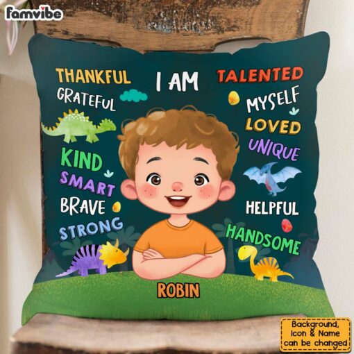 Personalized Gift For Granddaughter I Am Kind Smart Pillow