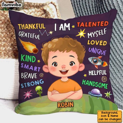 Personalized Gift For Granddaughter I Am Kind Smart Pillow