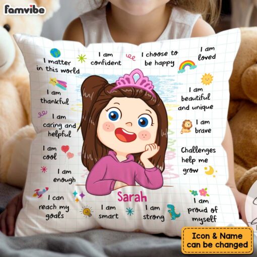 Personalized Gift For Granddaughter I Am Pillow