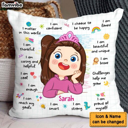 Personalized Gift For Granddaughter I Am Pillow