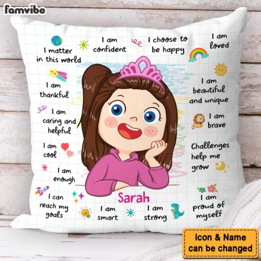 Personalized Gift For Granddaughter I Am Pillow