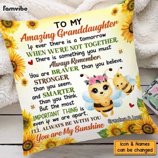 Personalized Gift For Granddaughter I’ll Always Be With You Pillow