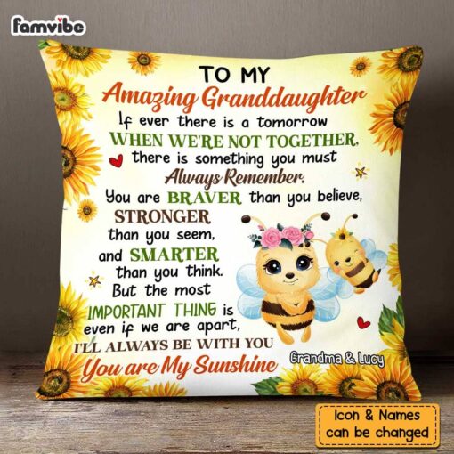 Personalized Gift For Granddaughter I’ll Always Be With You Pillow