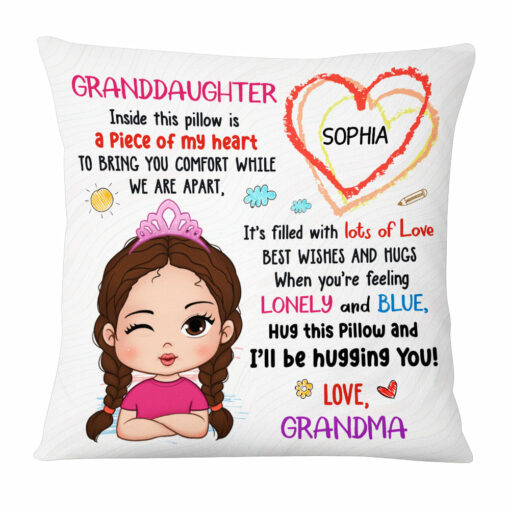 Personalized Gift For Granddaughter Inside This Pillow