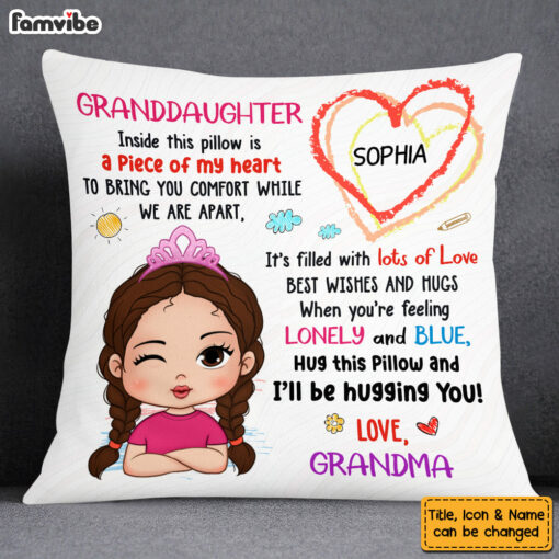 Personalized Gift For Granddaughter Inside This Pillow