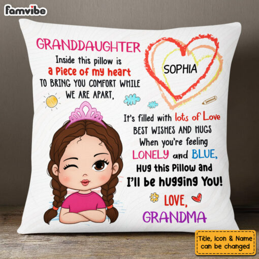 Personalized Gift For Granddaughter Inside This Pillow