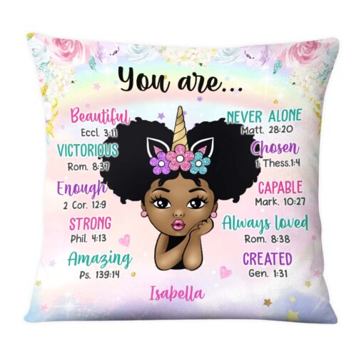 Personalized Gift For Granddaughter Kid Unicorn You Are Pillow