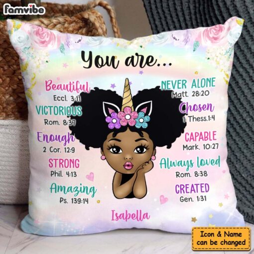 Personalized Gift For Granddaughter Kid Unicorn You Are Pillow