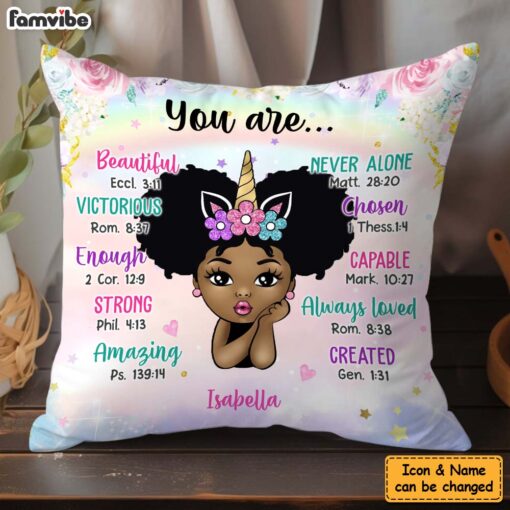 Personalized Gift For Granddaughter Kid Unicorn You Are Pillow