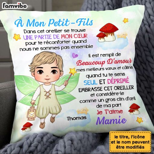 Personalized Gift For Granddaughter Little Fairy Princess French Pillow