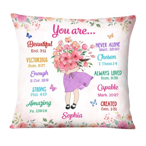 Personalized Gift For Granddaughter You Are Affirmations Bible Pillow