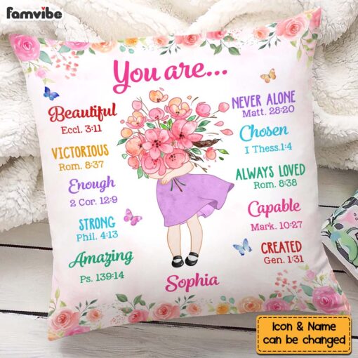 Personalized Gift For Granddaughter You Are Affirmations Bible Pillow