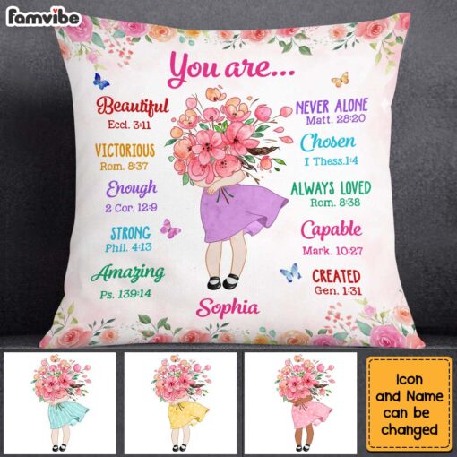 Personalized Gift For Granddaughter You Are Affirmations Bible Pillow