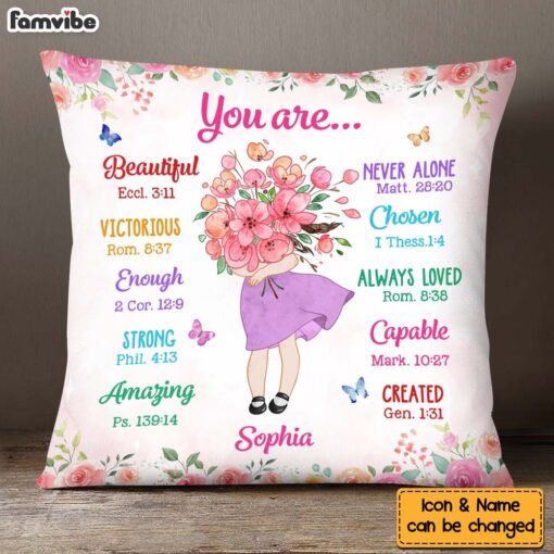 Personalized Gift For Granddaughter You Are Affirmations Bible Pillow