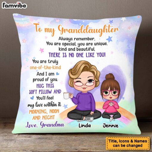 Personalized Gift For Granddaughter You Are Beautiful Pillow