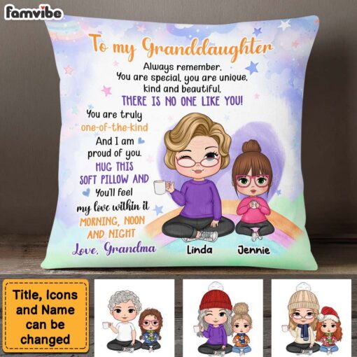 Personalized Gift For Granddaughter You Are Beautiful Pillow