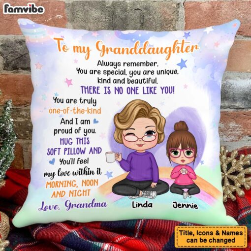 Personalized Gift For Granddaughter You Are Beautiful Pillow