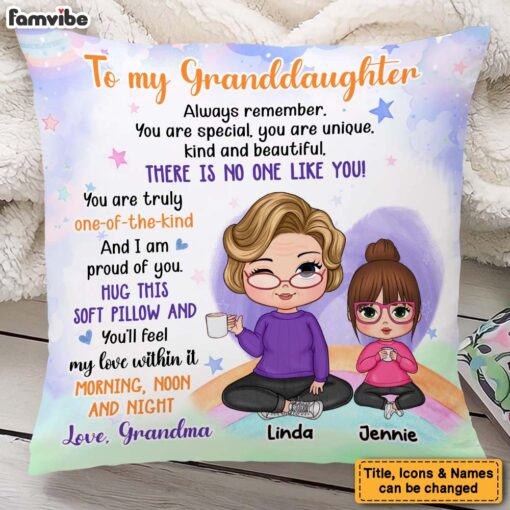 Personalized Gift For Granddaughter You Are Beautiful Pillow