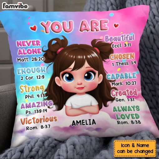 Personalized Gift For Granddaughter You Are Bible Verses Pillow