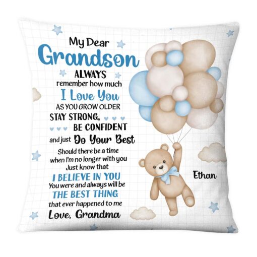 Personalized Gift For Grandkid As You Grow Older You Will Face Many Obstacles In Life Pillow