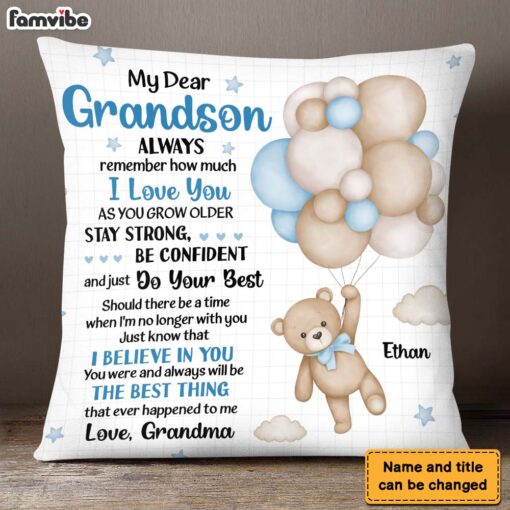 Personalized Gift For Grandkid As You Grow Older You Will Face Many Obstacles In Life Pillow