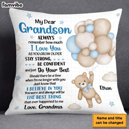 Personalized Gift For Grandkid As You Grow Older You Will Face Many Obstacles In Life Pillow