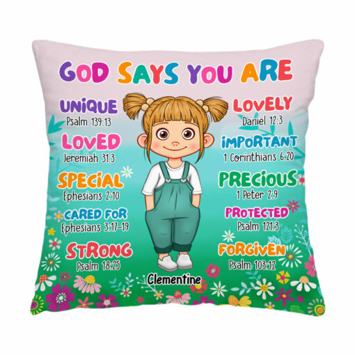 Personalized Gift For Grandkid God Says You Are Pillow