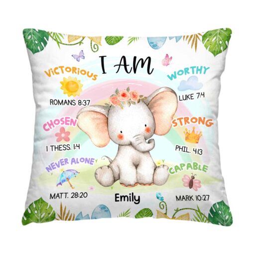 Personalized Gift For Grandkids I Am Animal Pillow