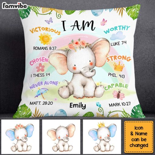 Personalized Gift For Grandkids I Am Animal Pillow