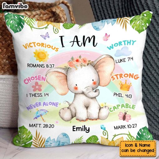 Personalized Gift For Grandkids I Am Animal Pillow