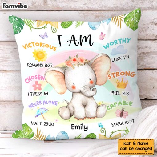 Personalized Gift For Grandkids I Am Animal Pillow