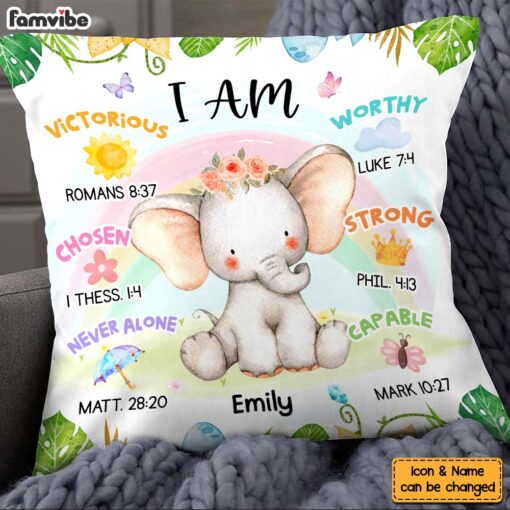 Personalized Gift For Grandkids I Am Animal Pillow