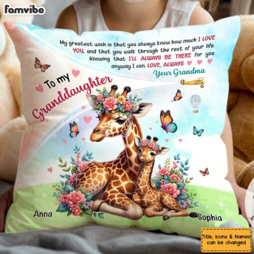 Personalized Gift For Grandkids I’ll Always There For You Pillow