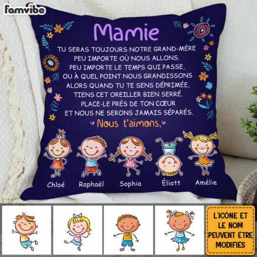 Personalized Gift For Grandma French Grand-m�re Pillow