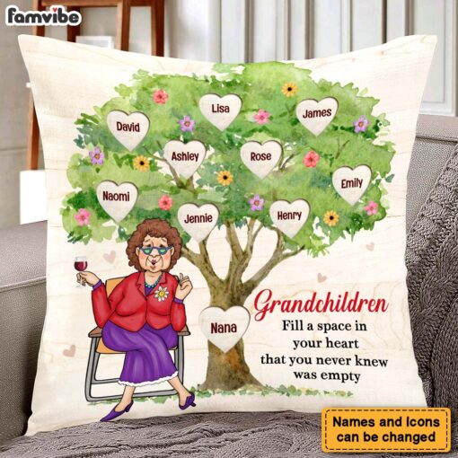 Personalized Gift For Grandma Granchildren Fill Your Heart Pillow