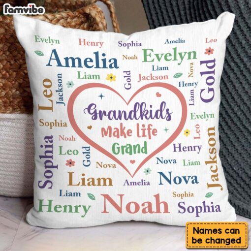 Personalized Gift For Grandma Life Grand Pillow