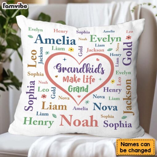 Personalized Gift For Grandma Life Grand Pillow