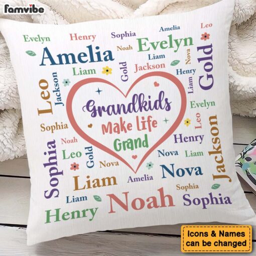 Personalized Gift For Grandma Life Grand Pillow