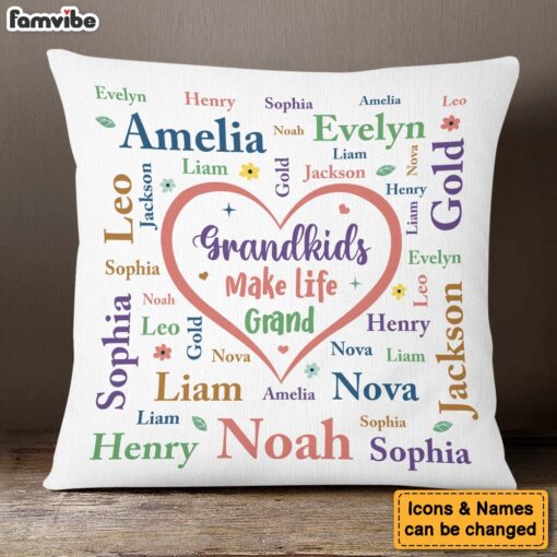 Personalized Gift For Grandma Life Grand Pillow