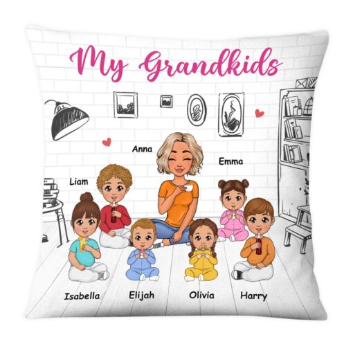 Personalized Gift For Grandma My Grandkids 2023 Pillow