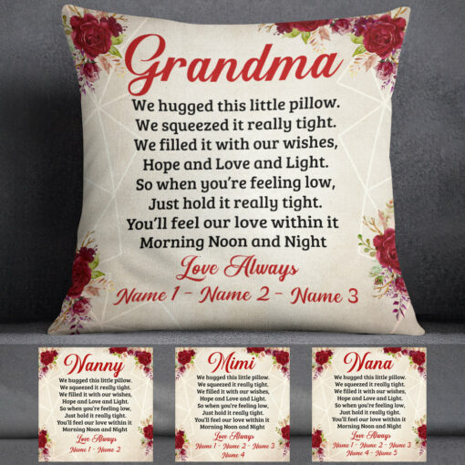 Personalized Gift For Grandma Pillow